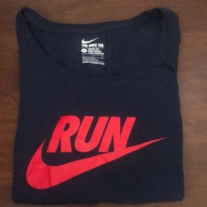 Nike navy blue “Run” T-shirt